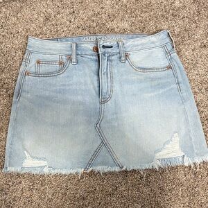 Jean mini skirt